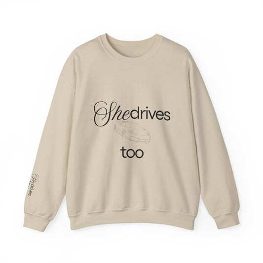 She Drives Too - Merci Crew Neck